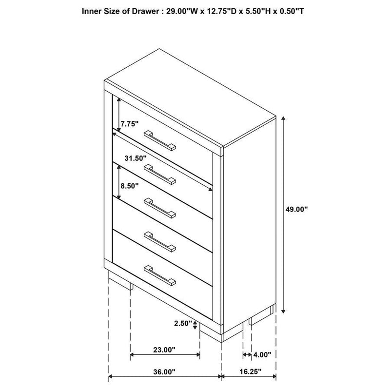 Jessica - Bedroom Set With LED