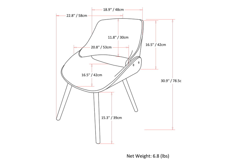 Malden - Upholstered Bentwood Dining Chair