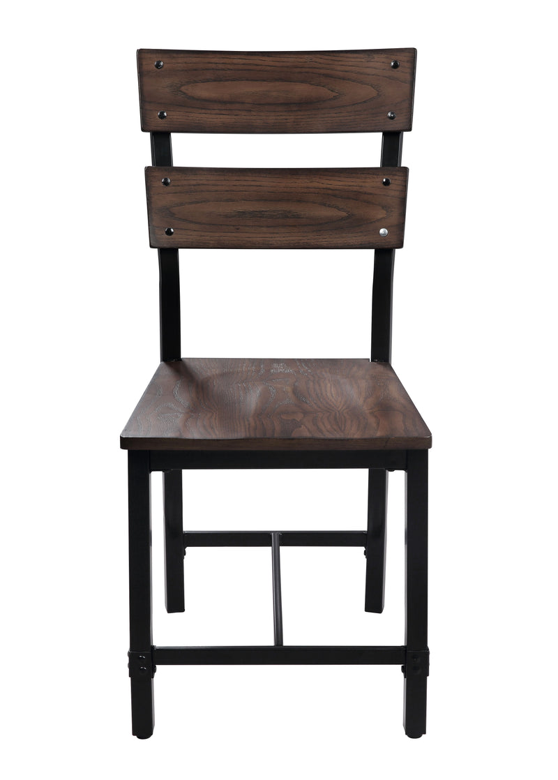 Mariatu - Side Chair (Set of 2) - Oak / Black