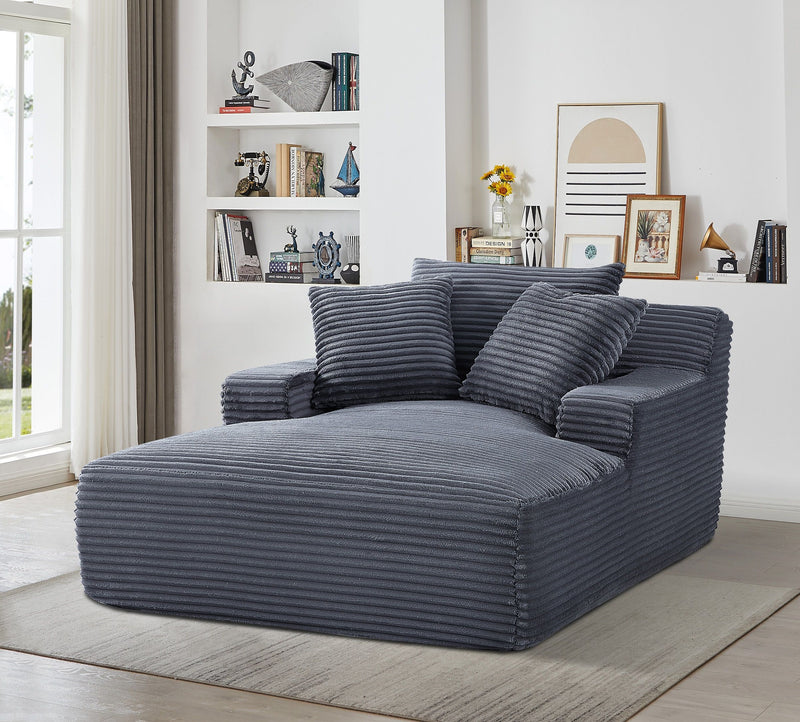 Cloudline - Oversized Chaise Lounge, Modern Comfy Couch With Full Foam Cushioning, Cozy Sleeper Sofabed