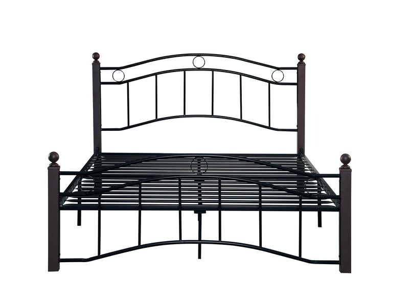 Queen Size Metal Bed Frame with Headboard and Footboard