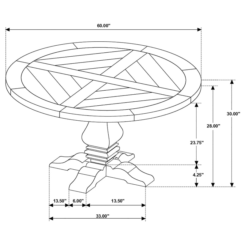 Florence - Round Dining Table Set