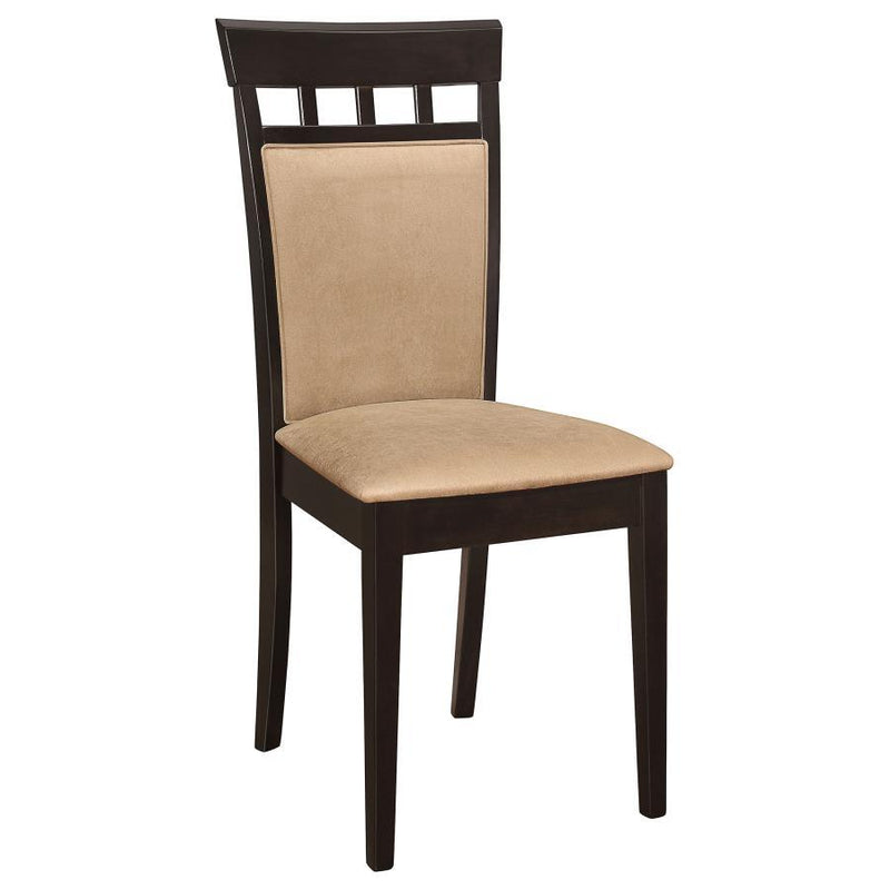 Gabriel - Closed BackSide Chairs (Set of 2) - Cappuccino - Atlantic Fine Furniture Inc