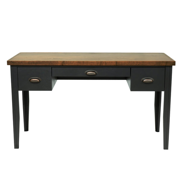 Essex - Writing Desk - Black, Whiskey