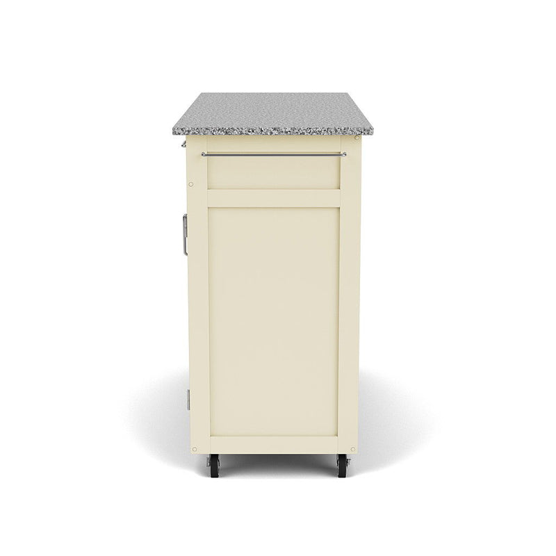 Create-A-Cart - 4 Doors Kitchen Cart - Gray Granite Top