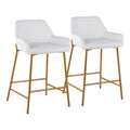 Daniella - Comfortable Contemporary Glam Fixed Height Counter Stool (Set of 2)