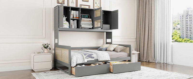 Daybed And All In One Cabinet And Shelf