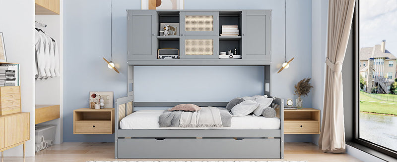 Daybed And All In One Cabinet And Shelf