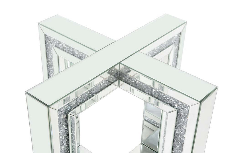 Noralie - Dining Table - Mirrored & Faux Diamonds