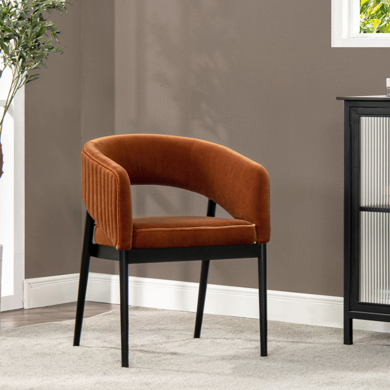 Mirah - Modern Open Barrel Dining Chair