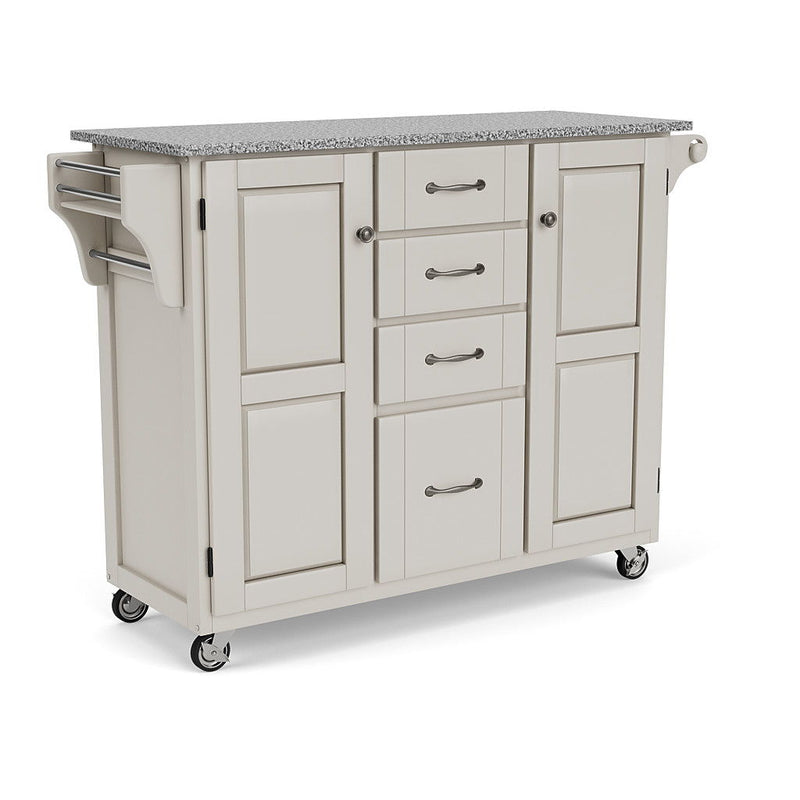 Create-A-Cart - Kitchen Cart - Pepper Granite Top