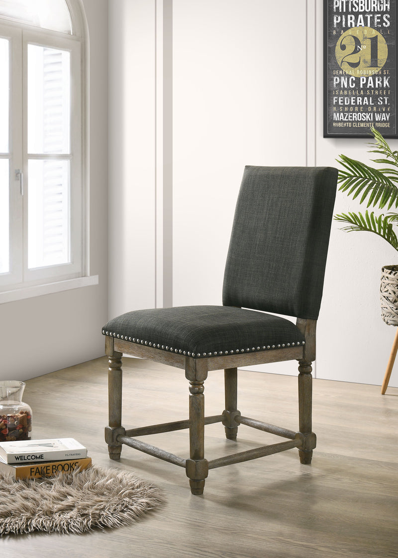 Everton - Fabric Chair With Nailhead Trim