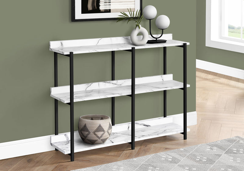 Accent Console Table For Entryway, 3 Tier Design