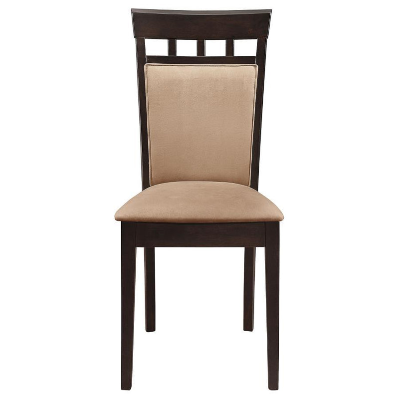 Gabriel - Closed BackSide Chairs (Set of 2) - Cappuccino - Atlantic Fine Furniture Inc