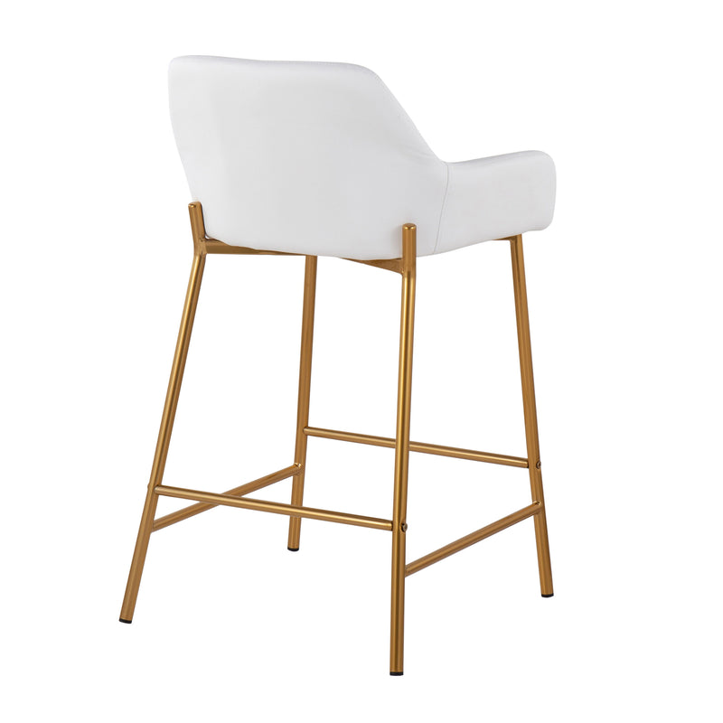 Daniella - Comfortable Contemporary Glam Fixed Height Counter Stool (Set of 2)