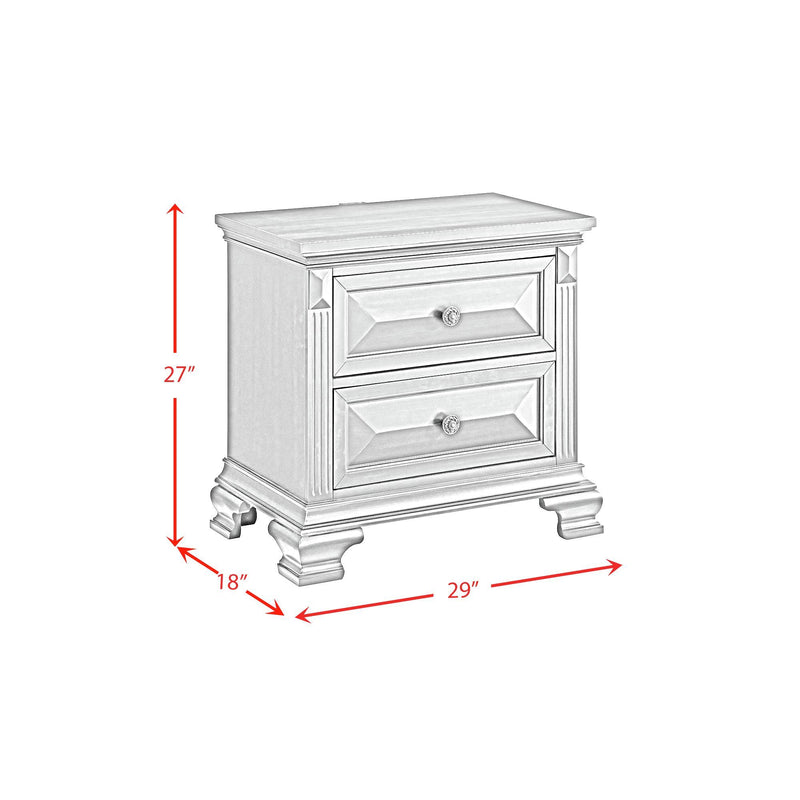 Bridgestone - 2-Drawer Nightstand With USB