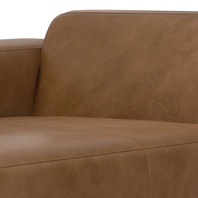 Rex - Left Chaise Sofa Module - Brown