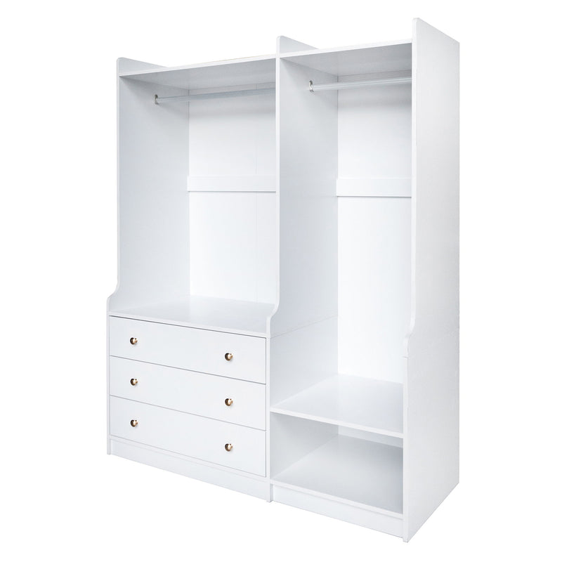 Open Wardrobe Storage For Bedroom