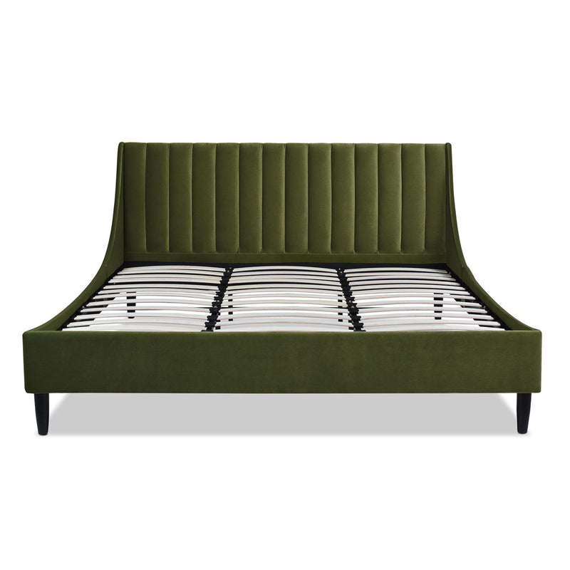 Aspen - Vertical Tufted Modern Headboard Platform Bed Set