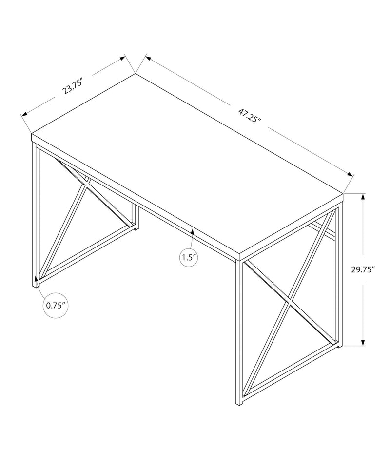 Computer Desk For Home Office, Laptop, Glossy Contemporary & Modern