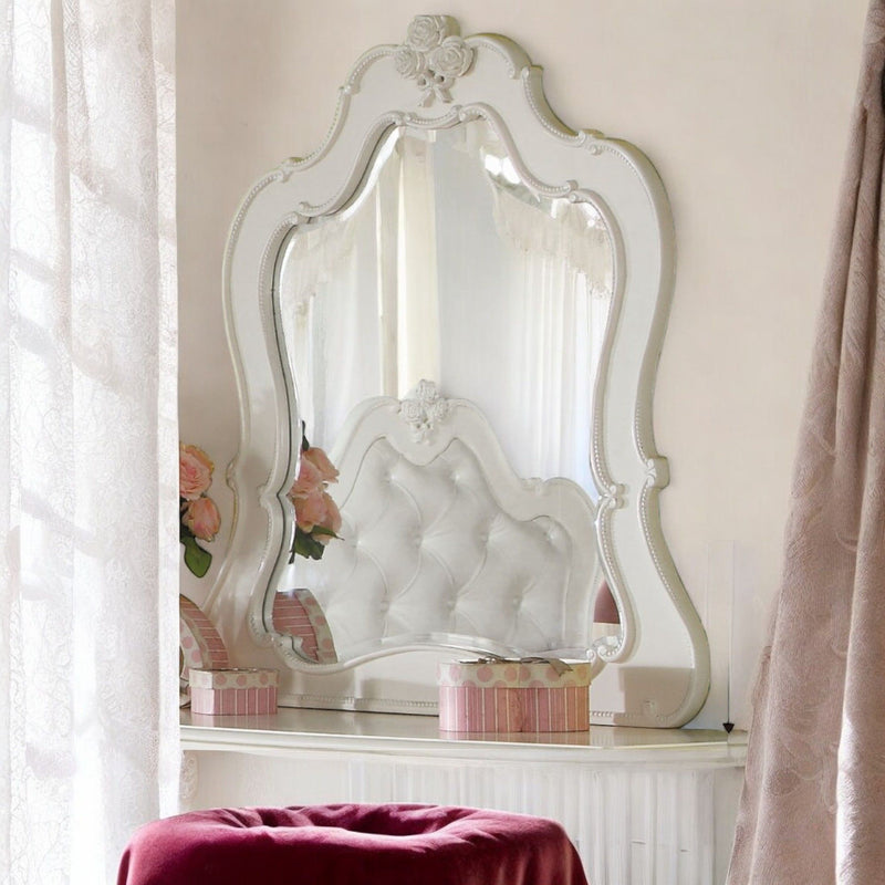 Edalene - Mirror - Pearl White