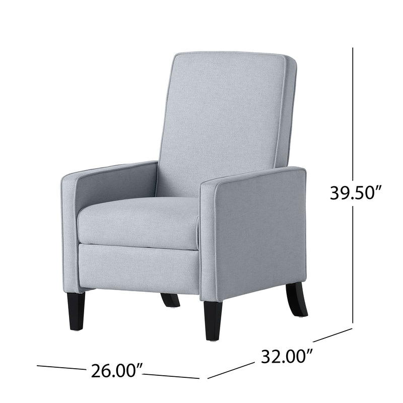 Minimalist Design Fabric Push Back Chair