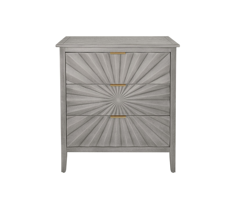 3 Drawer Storage Cabinet, 3 Drawer Modern Dresser, Chest Of Drawers Farmhouse For Entryway, Living Room, Bed Room - Light Gray