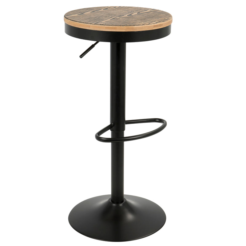 Dakota - Industrial Design Adjustable Barstool (Set of 2)