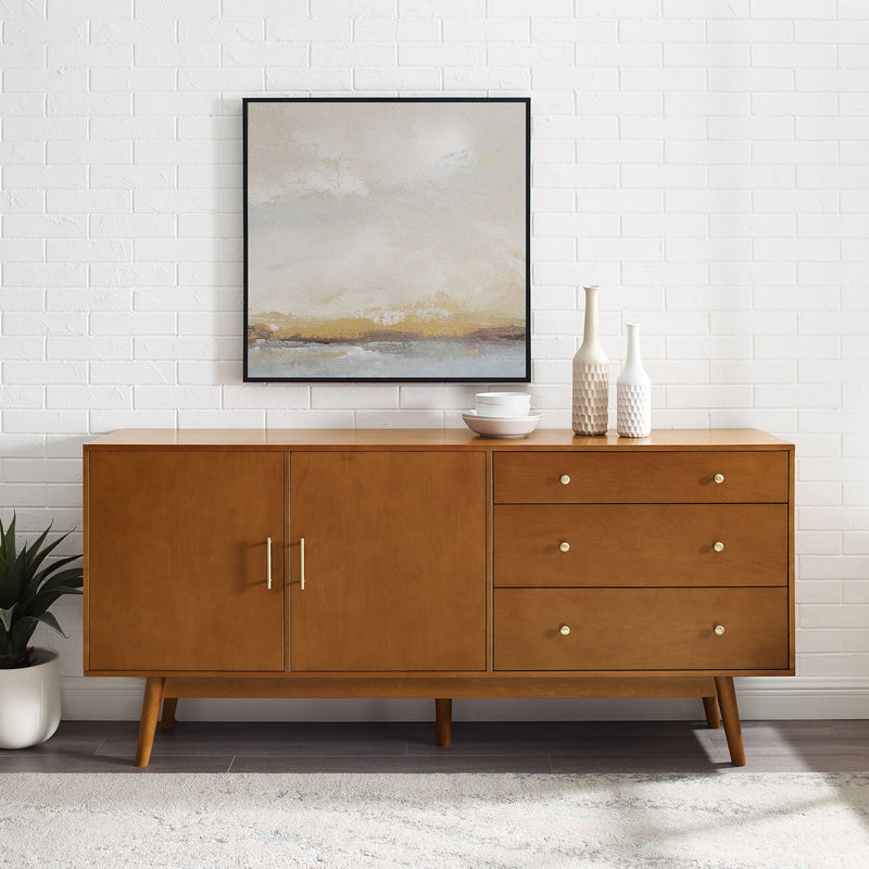 Mid-Century Modern Minimalist 2 Door Sideboard