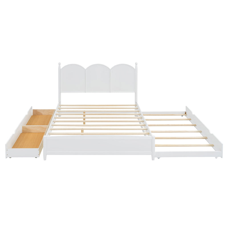 Platform Bed With With 2 Big Drawers And Trundle