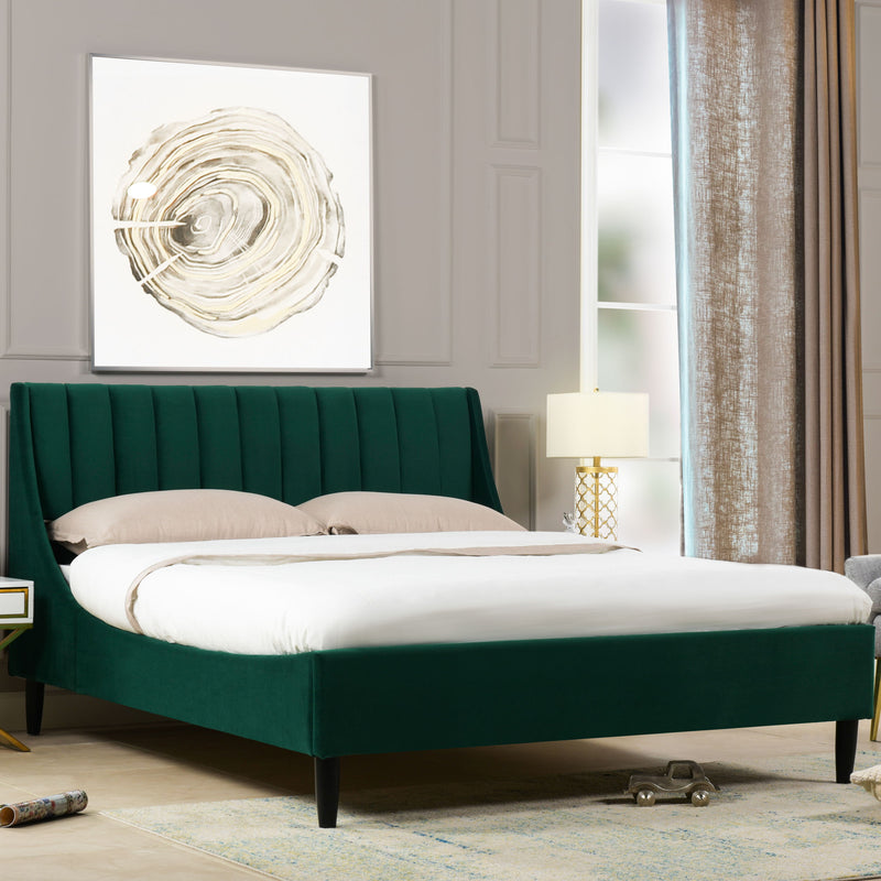 Aspen - Vertical Tufted Modern Headboard Platform Bed Set