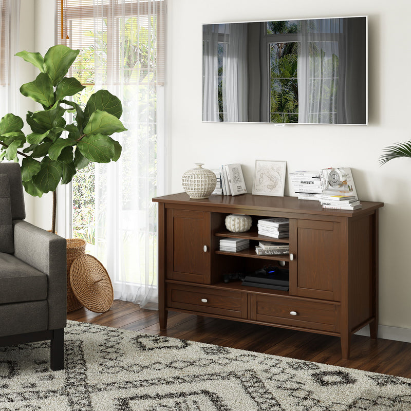 Warm Shaker - Transitional Style TV Media Stand