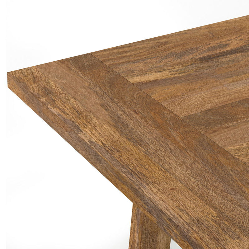 Whitley - Dining Table In Burnt Wax - Brown