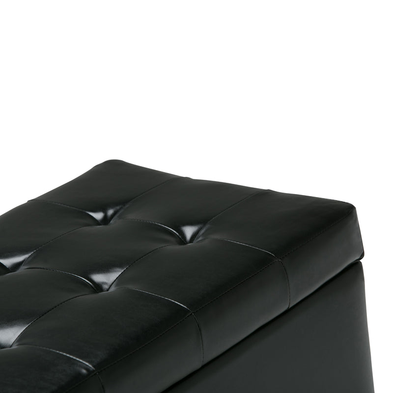 Cosmopolitan - Storage Ottoman - Midnight Black