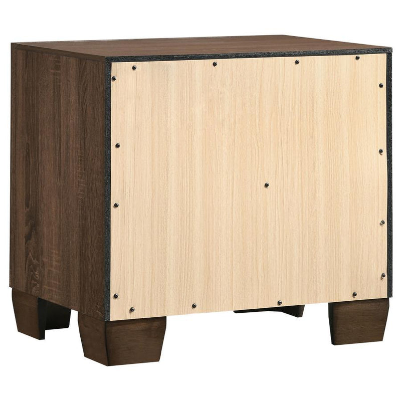 Brandon - 2-Drawer Nightstand - Warm Brown