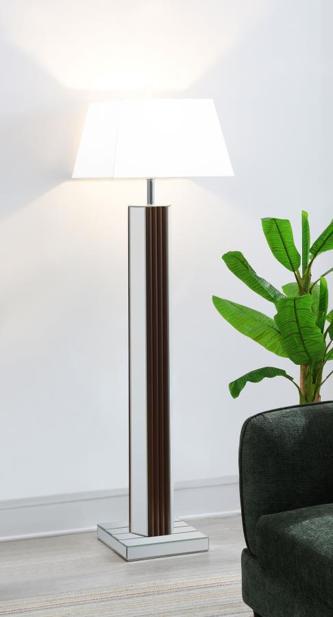 Elena - Square Tapered Mirrored Lamp