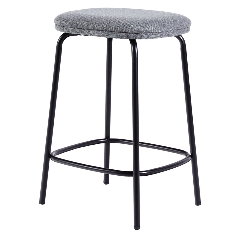 Modern Simple Counter Stool With Upholstered Seat (Set of 2)