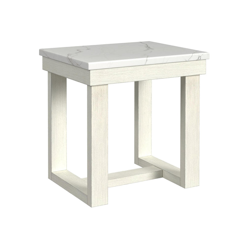 Catilin - 3 Piece Occasional Table Set (Coffee Table & Two End Table) - Brushed White