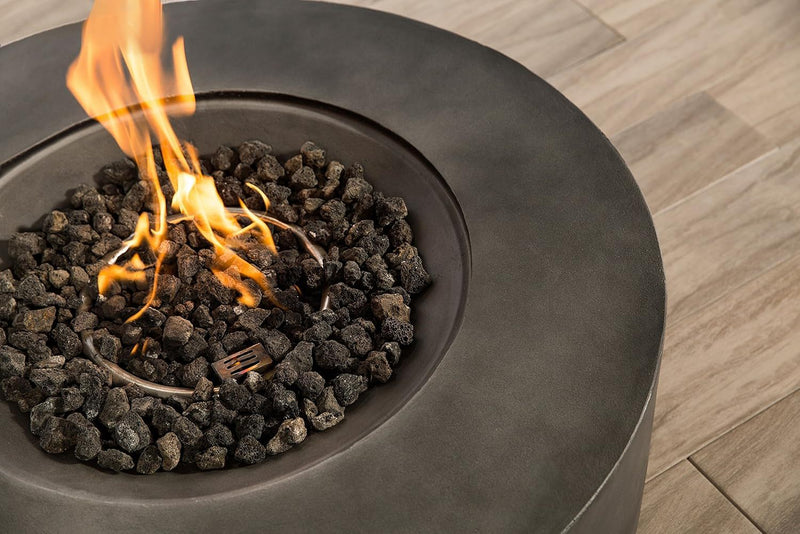 Fibre Reinforced Outdoor Fire Pit Table - Charcoal