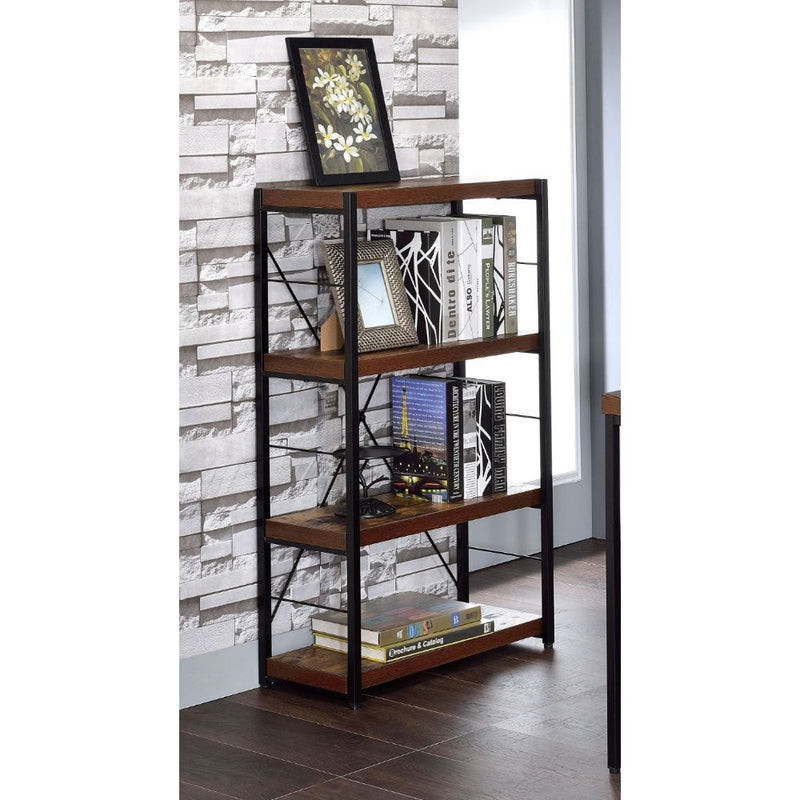 Bob - Bookshelf - Weathered Oak & Black