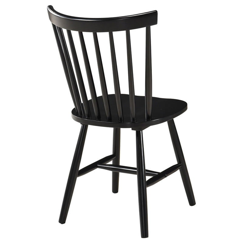 Hollyoak - Windsor Wood Dining Side Chair (Set of 2) - Black