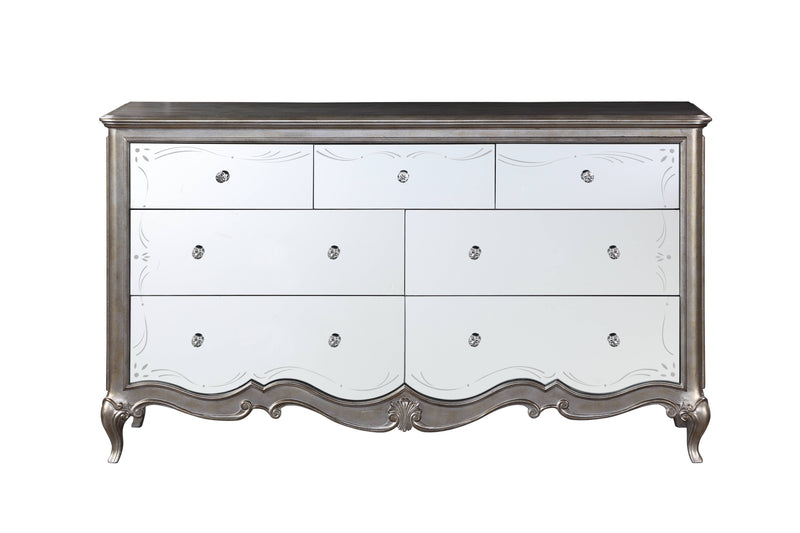 Esteban - Dresser With Jewelry Tray - Champagne