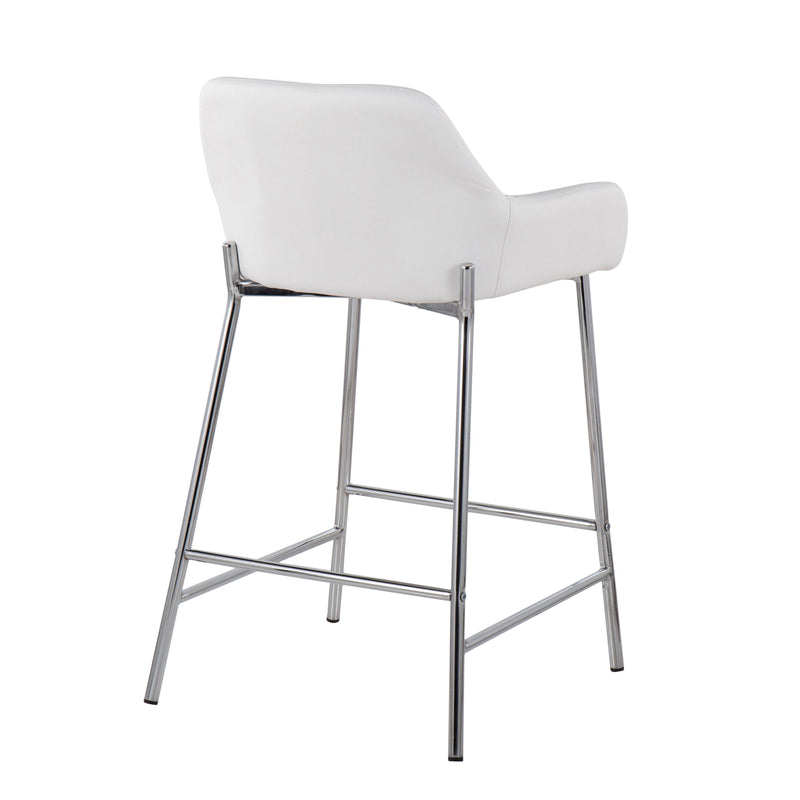 Daniella - Stylish Contemporary Fixed Height Counter Stool (Set of 2)