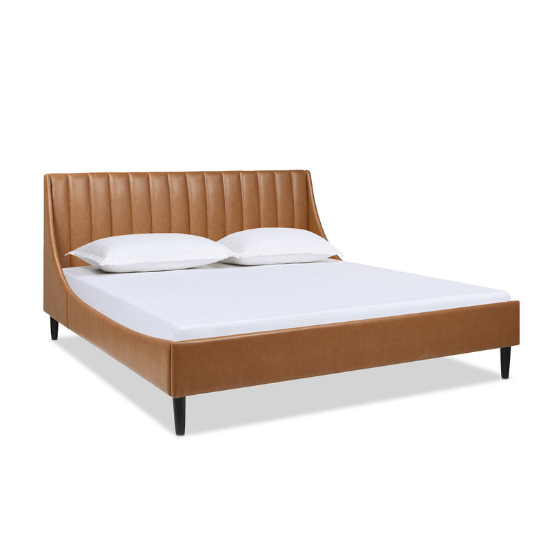 Aspen - Vertical Tufted Modern Headboard Platform Bed Set