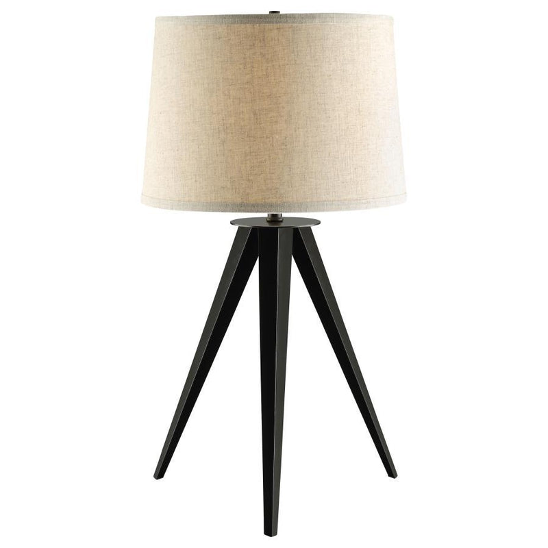 Sabat - Empire Shade Tripod Beside Table Lamp - Black - Atlantic Fine Furniture Inc