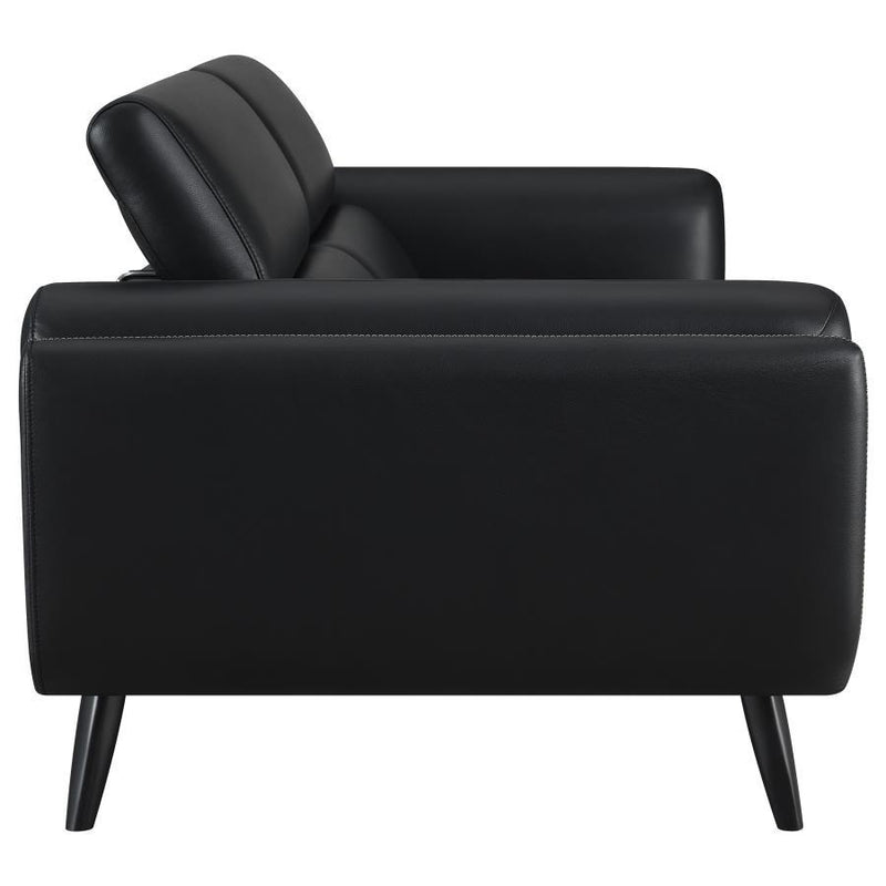 Shania - Upholstered Low Back Sofa - Black