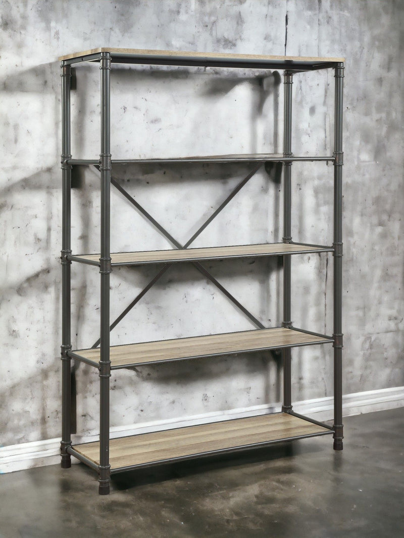 Itzel - Bookshelf - Gray / Oak