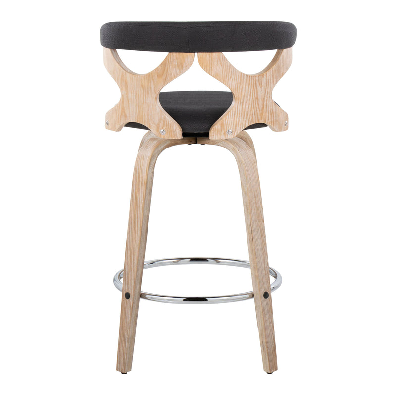 Gardenia - Mid Century Modern Fixed Height Counter Stool With Swivel (Set of 2)