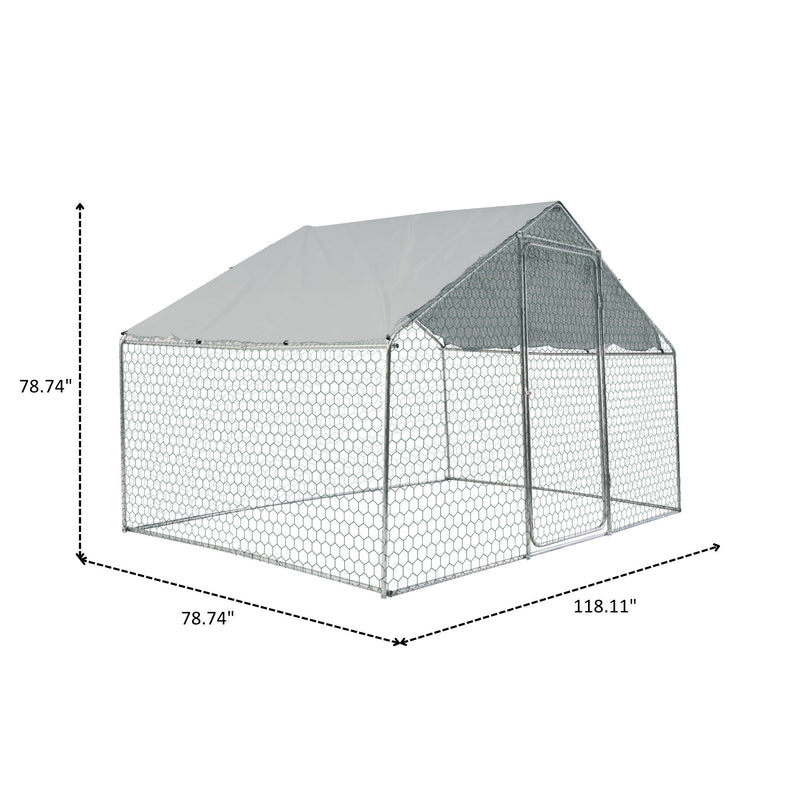 Outdoor Chicken Coop Metal Big Space