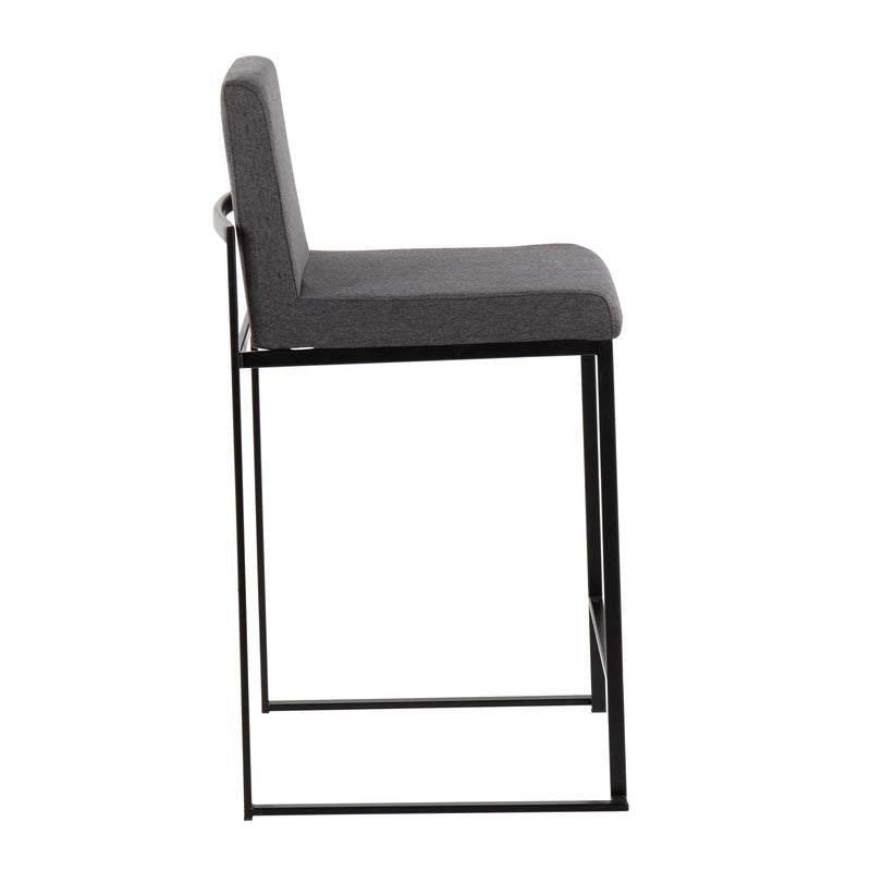 Fuji - Contemporary Modern Elegance, High Back Counter Stool